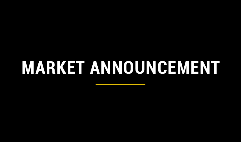 market announcement text